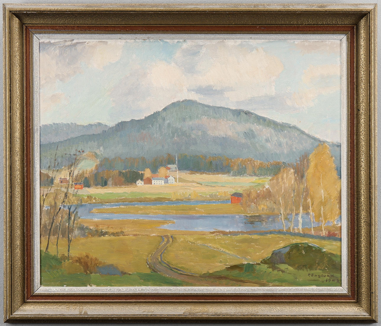 PER ENGLUND. Landscape with farm.
