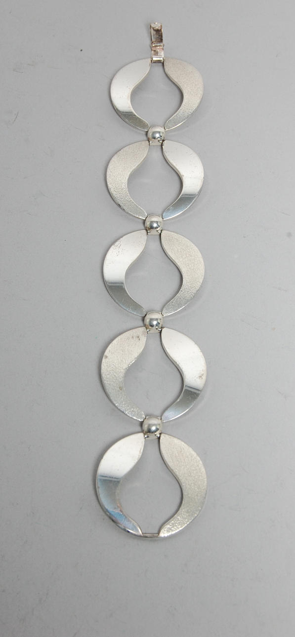 ARMBAND, silver, 1960-tal.