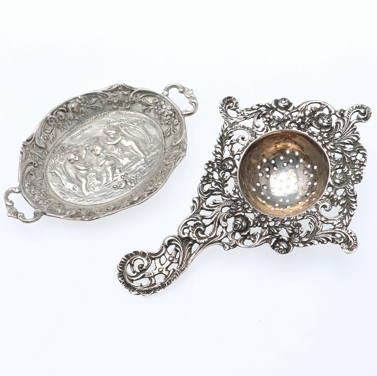TESIL & FAT, 2 delar, silver. Silver & Metall - Silver - Auctionet