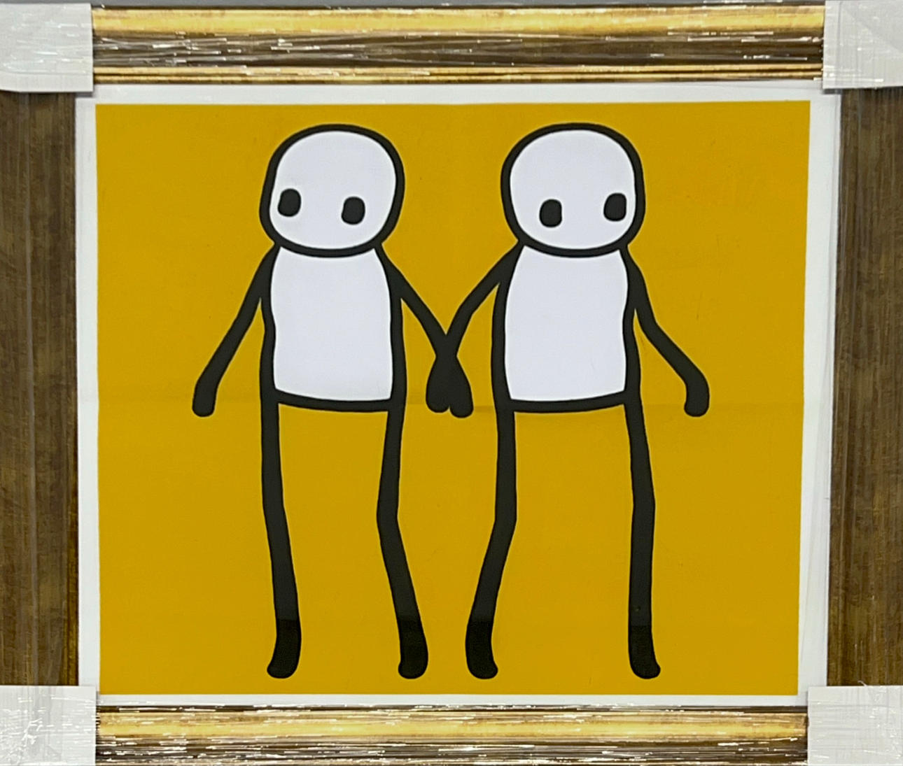 GILT FRAMED CONTEMPORARY PRINT.