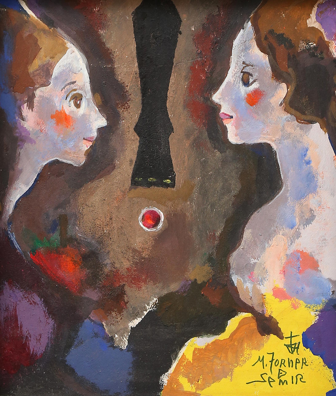 MIGUEL TORNER DE SEMIR. Two girls.