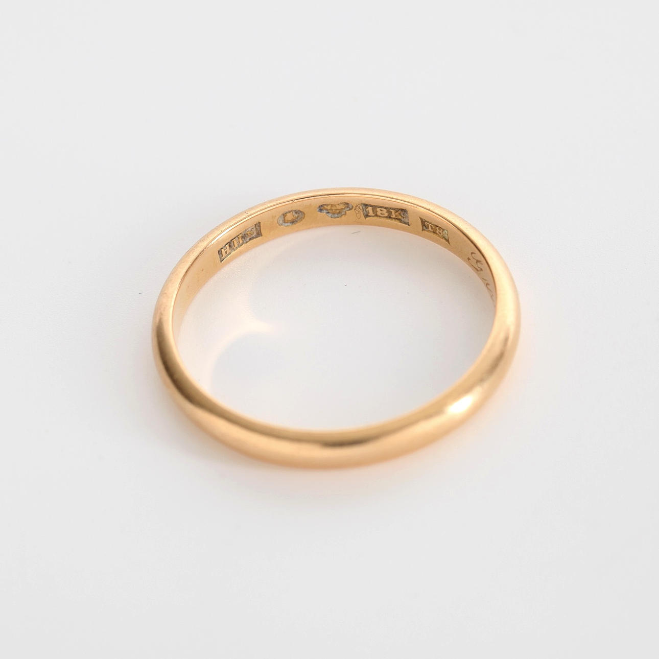 SMOOTH RING, 18K gold, size 22.3, 1945.