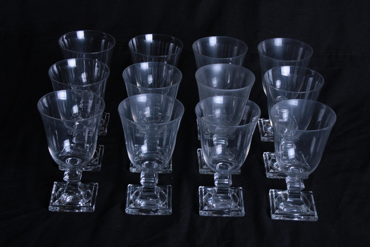 GLAS, vinglas, 12st, 1900-talets första hälft.