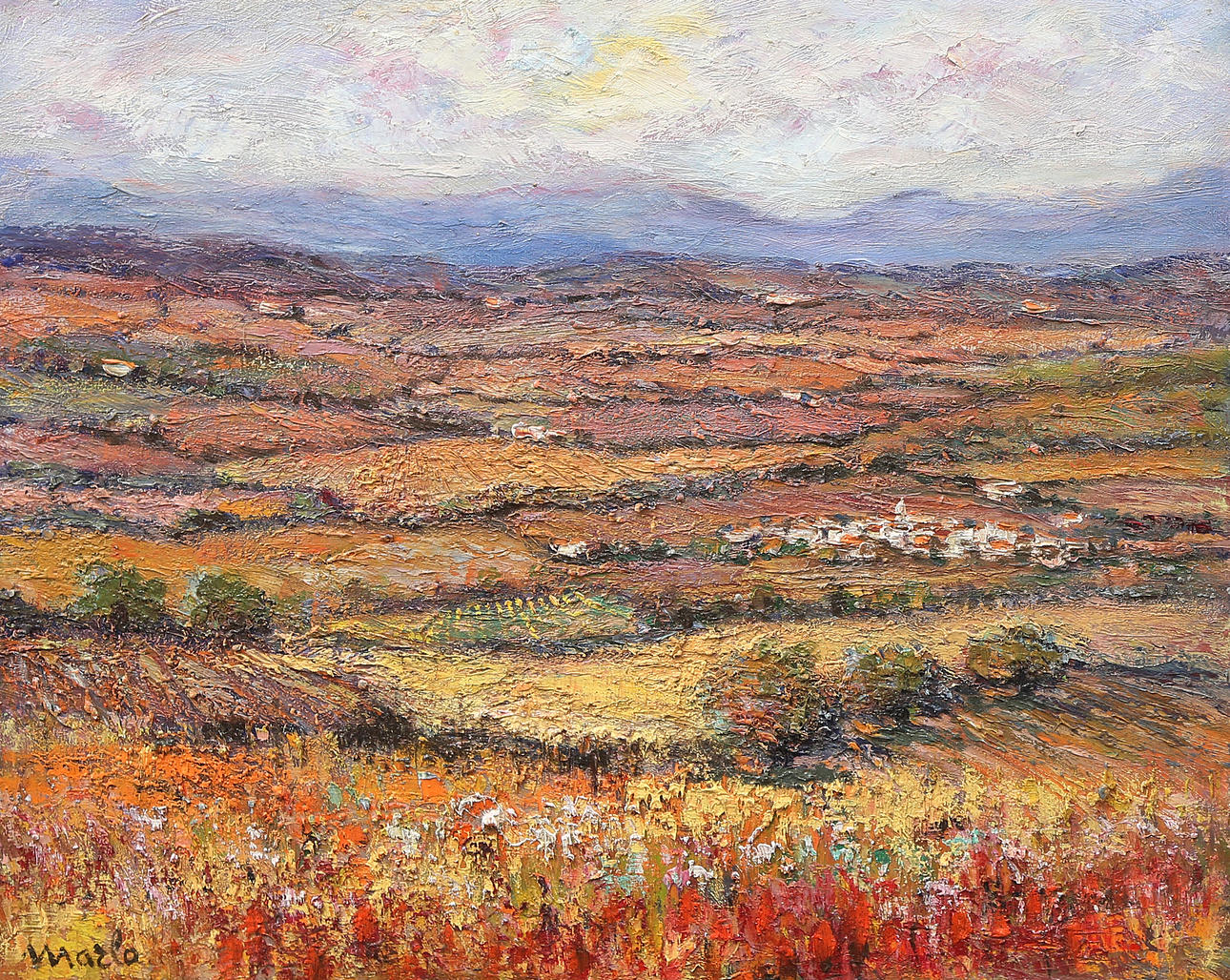 SPANISH SCHOOL, 20TH CENTURY. Landscape.