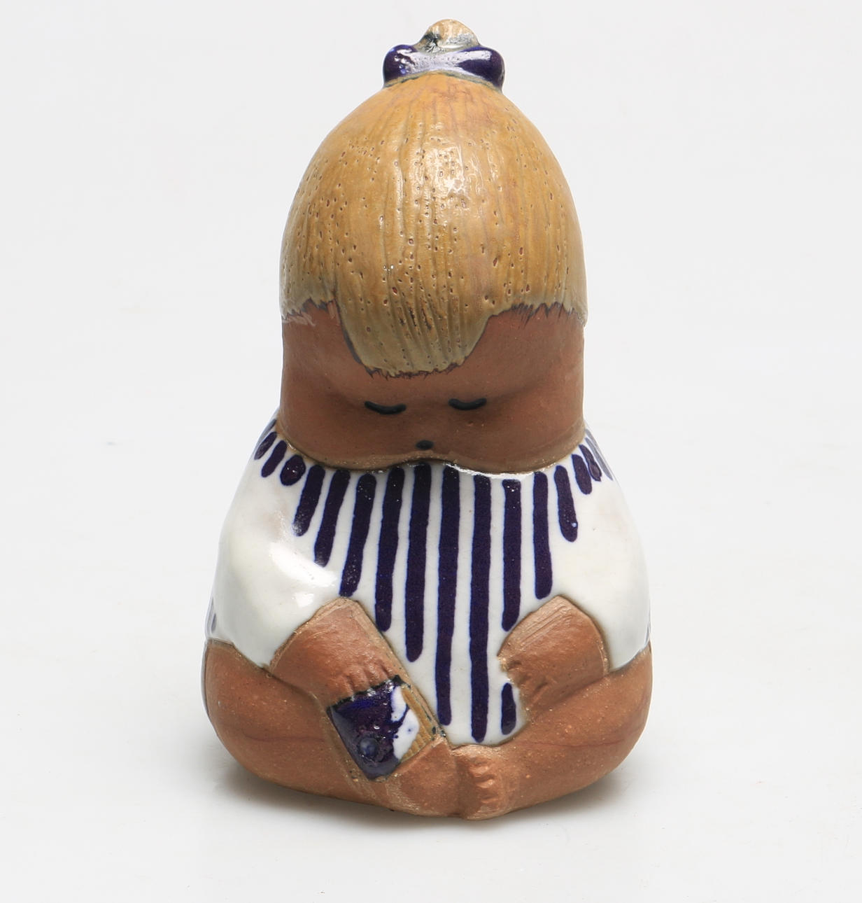 FIGURIN, stengods, "Johanna", ur serien "Larsons ungar", Gustavsberg, 1900-tal.