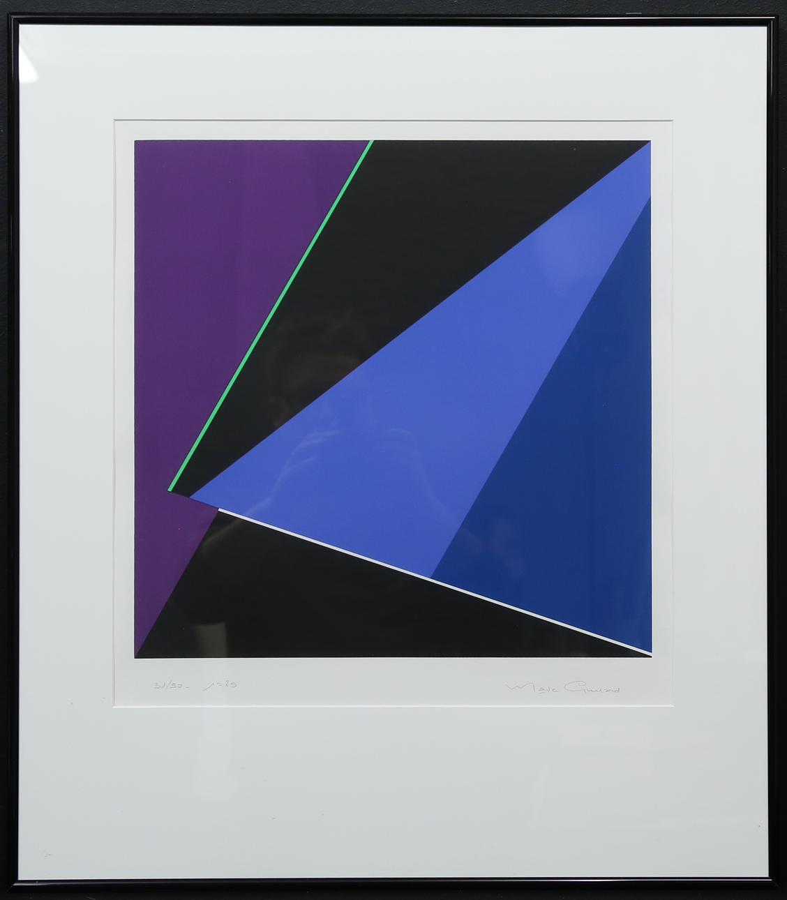 MARC GUYARD. silkscreen, signed, numbered 31/90 and dated 1989.