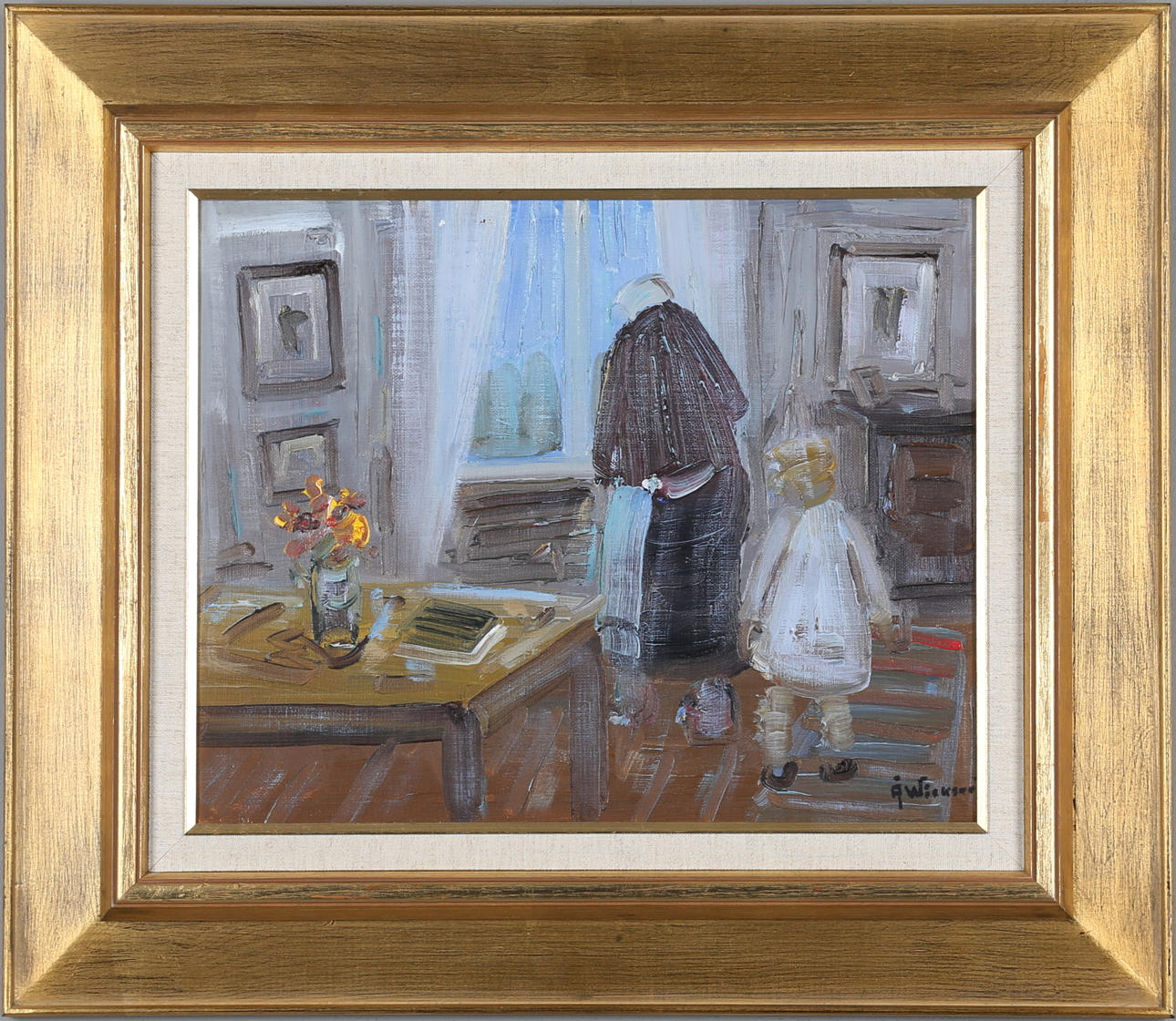 ÅKE WICKSTRÖM. olja på duk, signerad.