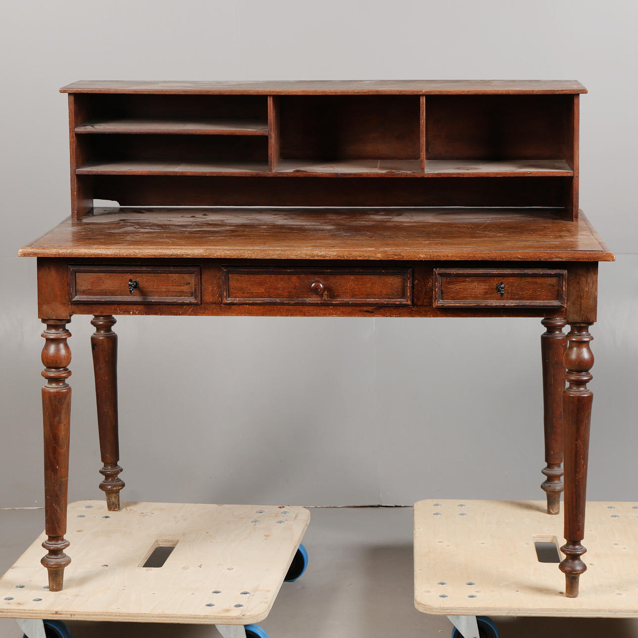 A 19TH CENTURY DESK.