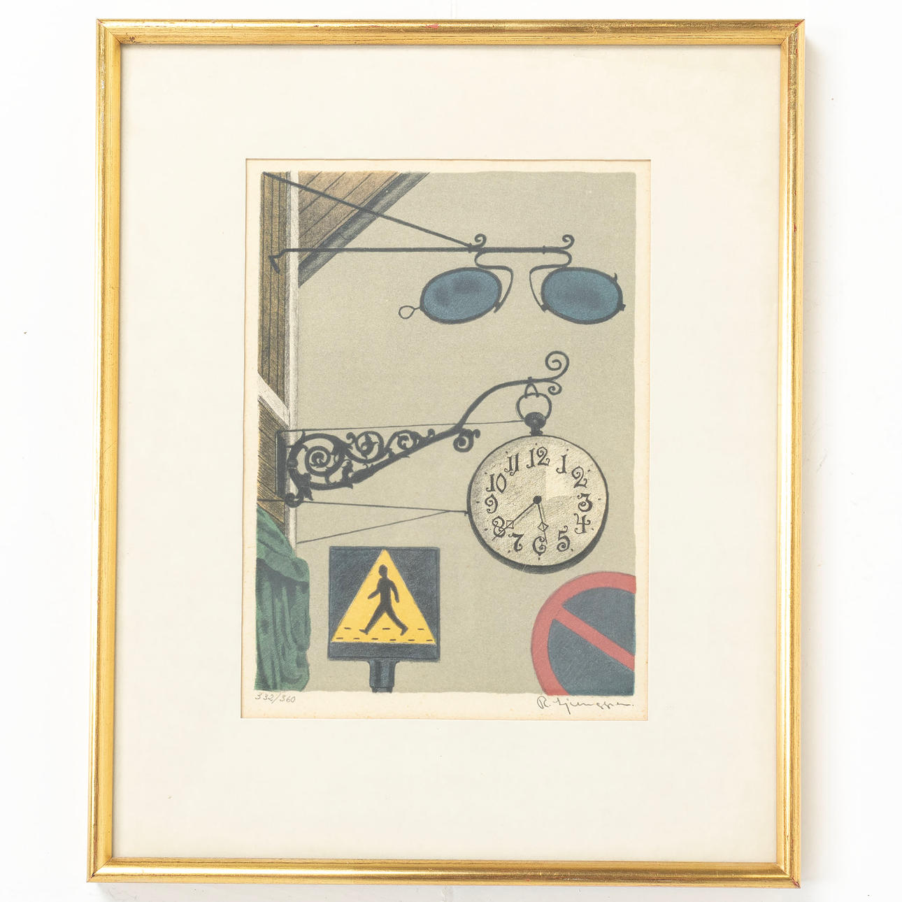 REINHOLD LJUNGGREN. Lithograph, numbered 332/360 and signed.