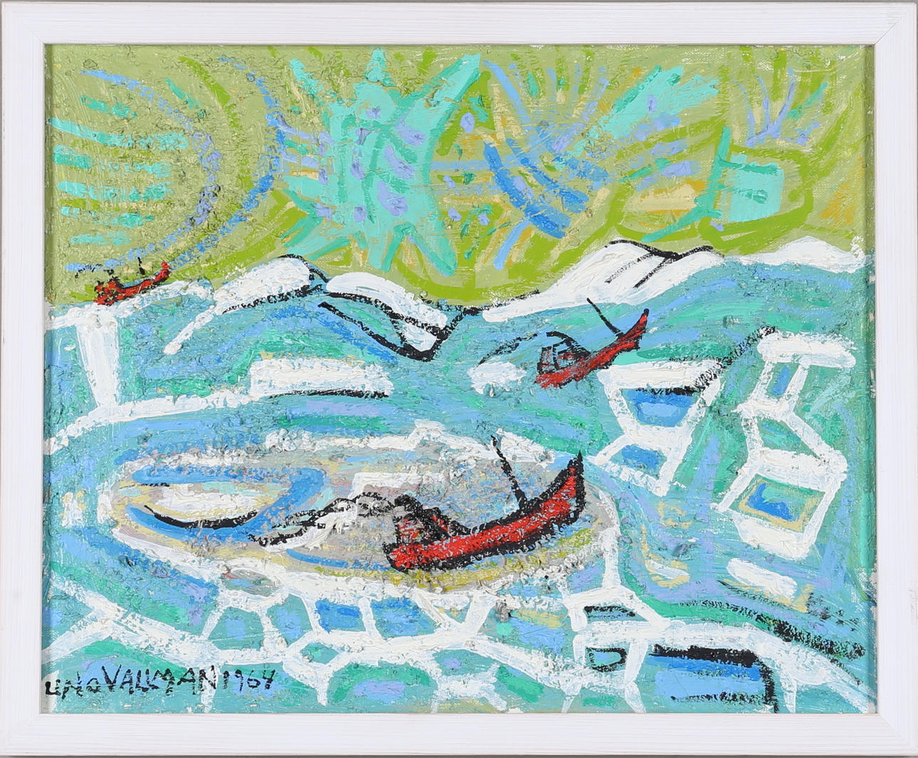 UNO VALLMAN. olja på duk, signerad och daterad 1964.