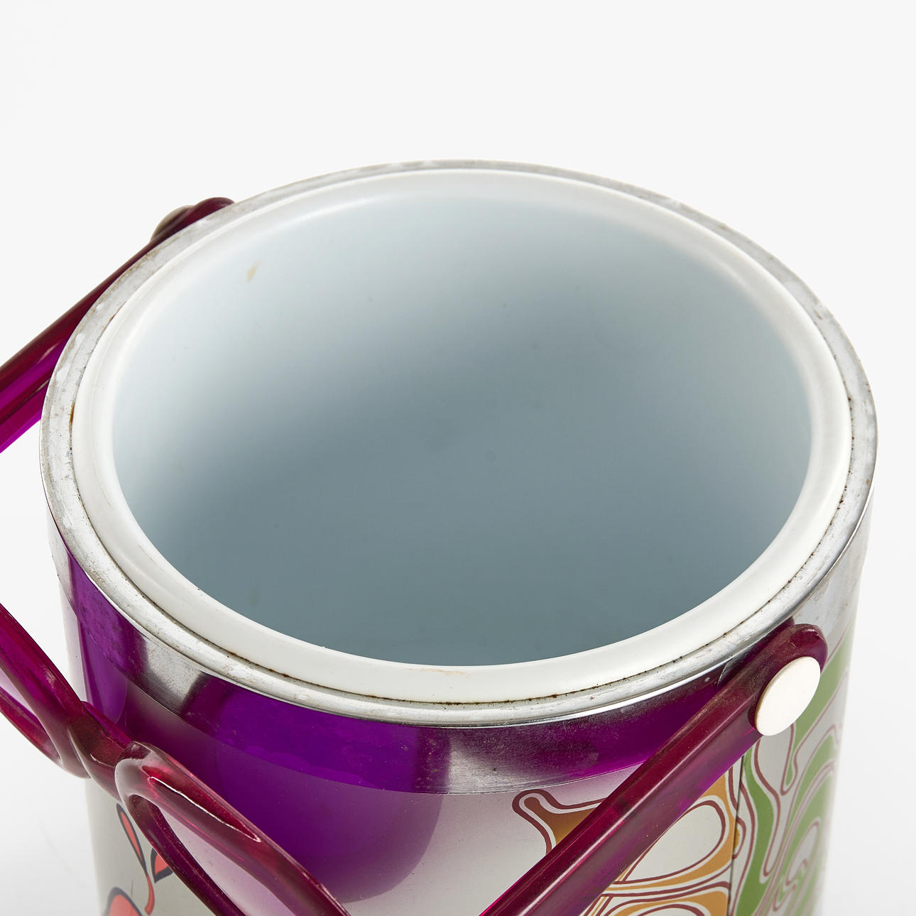 An ice bucket, Peter Max “Love you”, made in Japan, 1960s/70s