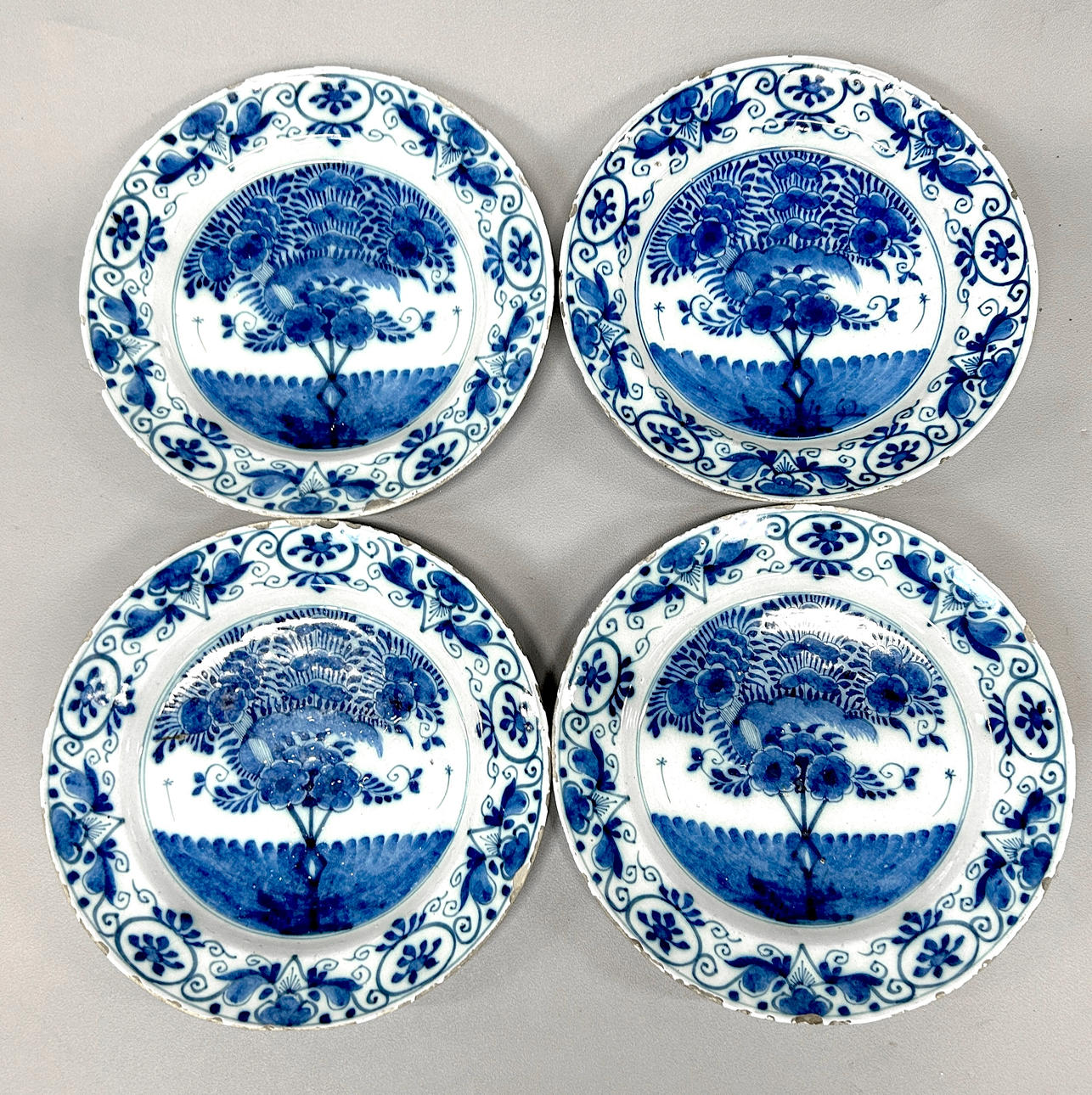SET OF 4 18TH CENTURY DUTCH PLATES. Ceramics & Porcelain - European ...