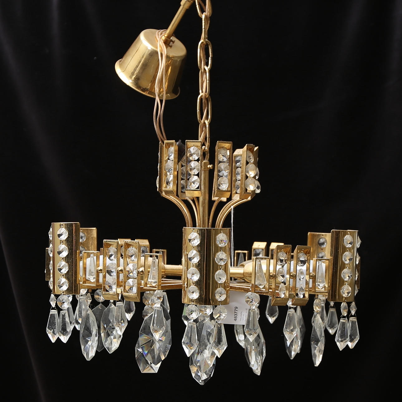 TAKLAMPA, 1900-tal, diameter ca. 42 cm.