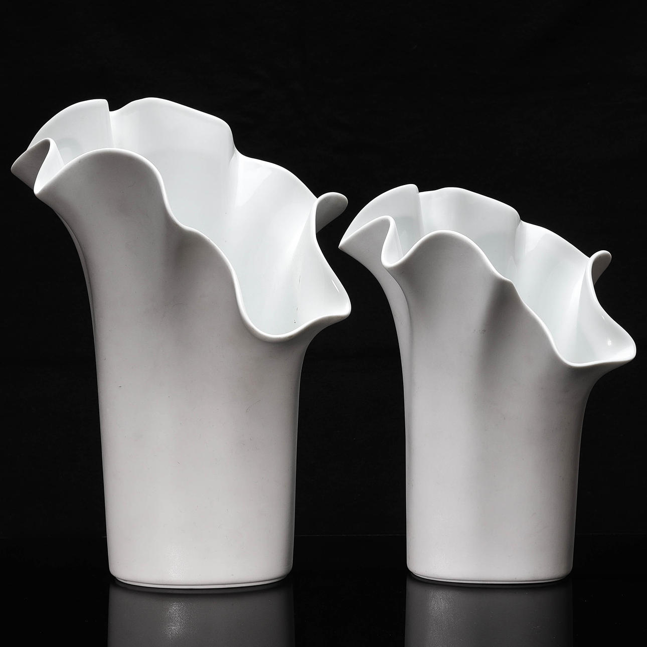 Two porcelain vases, Rosenthal, Germany.