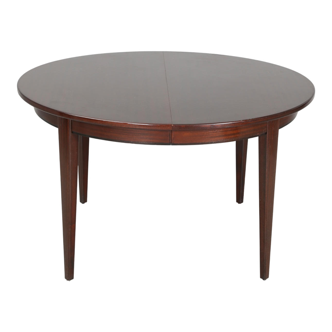 OMANN JUN. Round mahogany dining table with pull-out, model 55 (4).