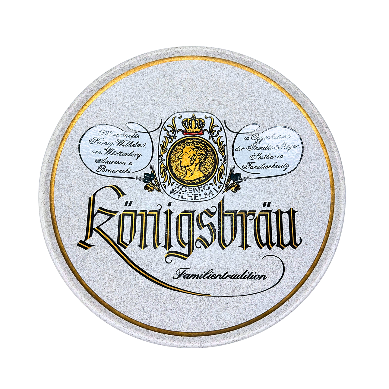 BRAUEREI KÖNIGSBRÄU CERAMIC WALL PLATE.