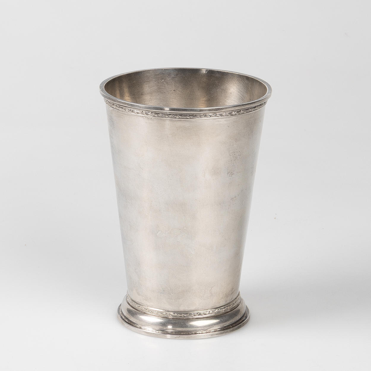A 20th century sterling silver vase.