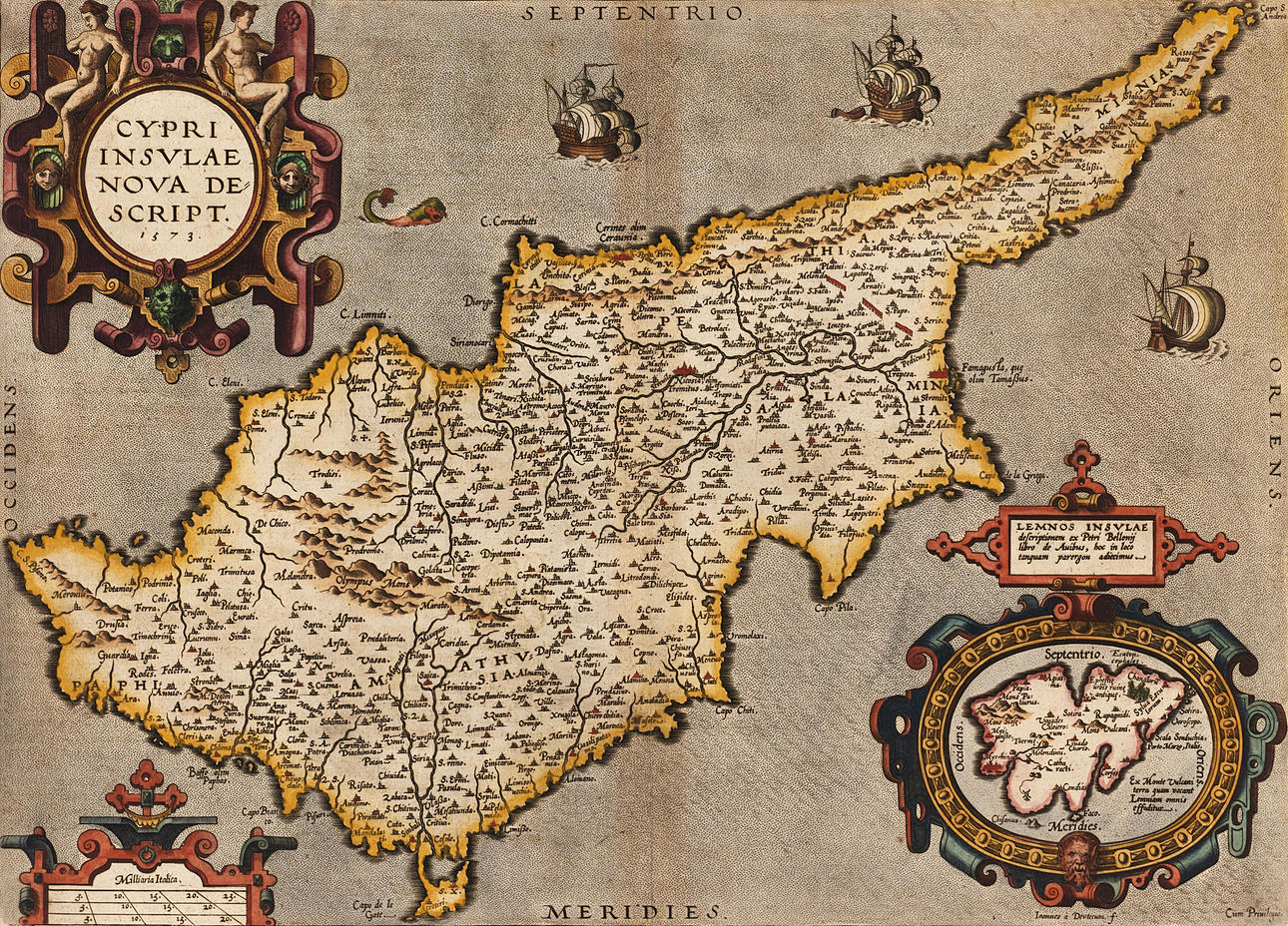 ORTELIUS, Cypri Insulae Nova Descript., 1595.