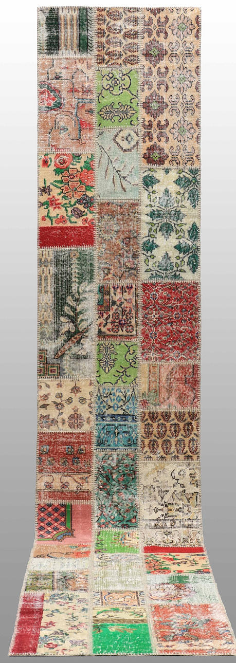 MATTA, carpet patchwork, gallerimodell, 452 x 84 cm.
