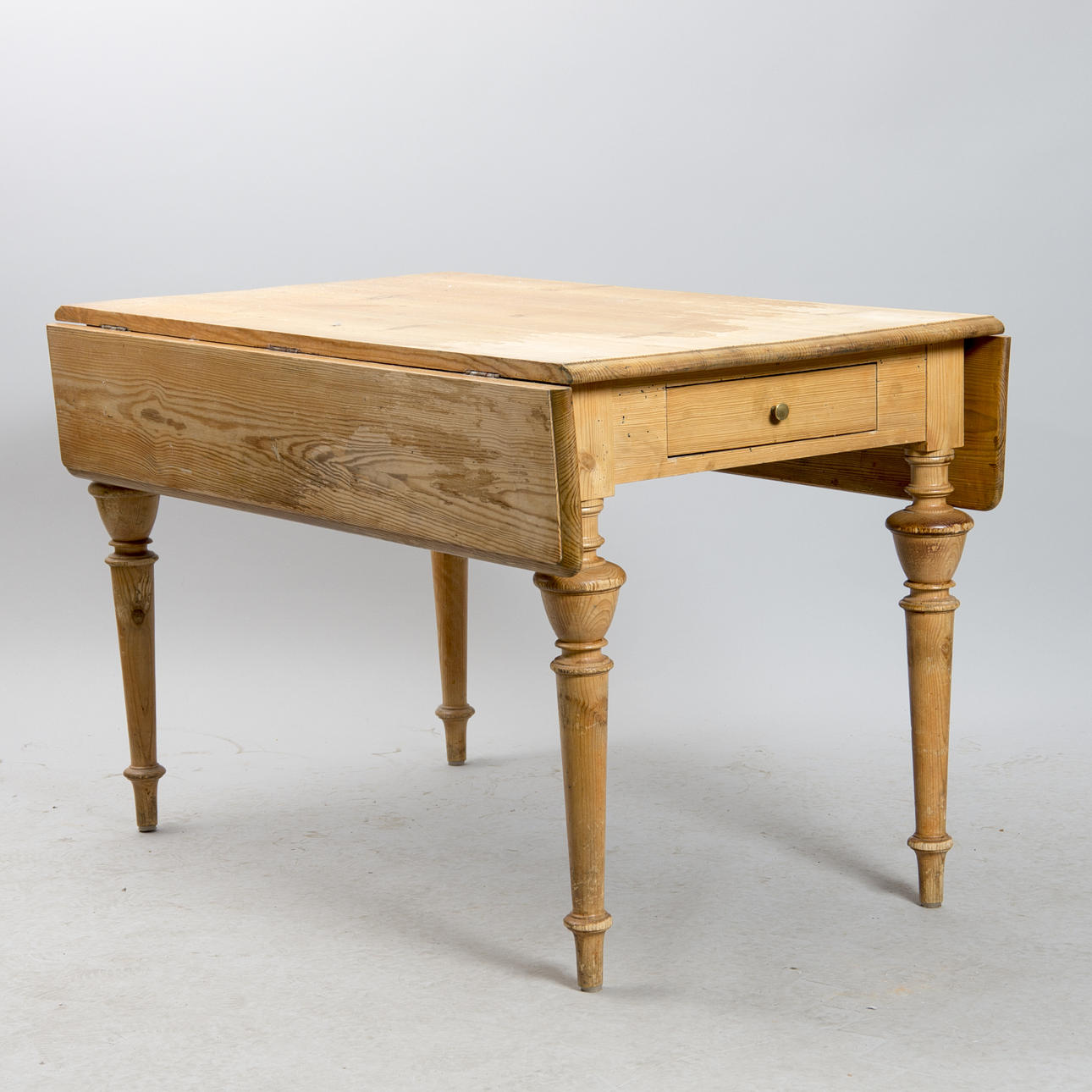 KLAFFBORD MED LÅDA, fur, 1800/1900-tal.