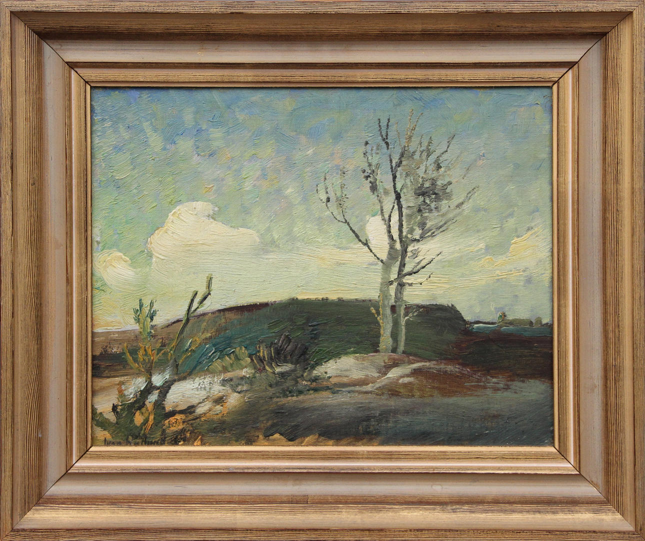 IVAN HOFLUND. OIL, on panel, signed.