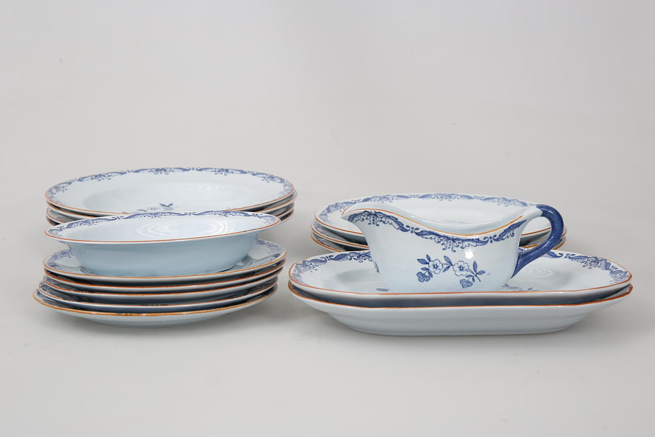 SERVISDELAR, porslin, "Ostindia", 16 delar, Rörstrand.