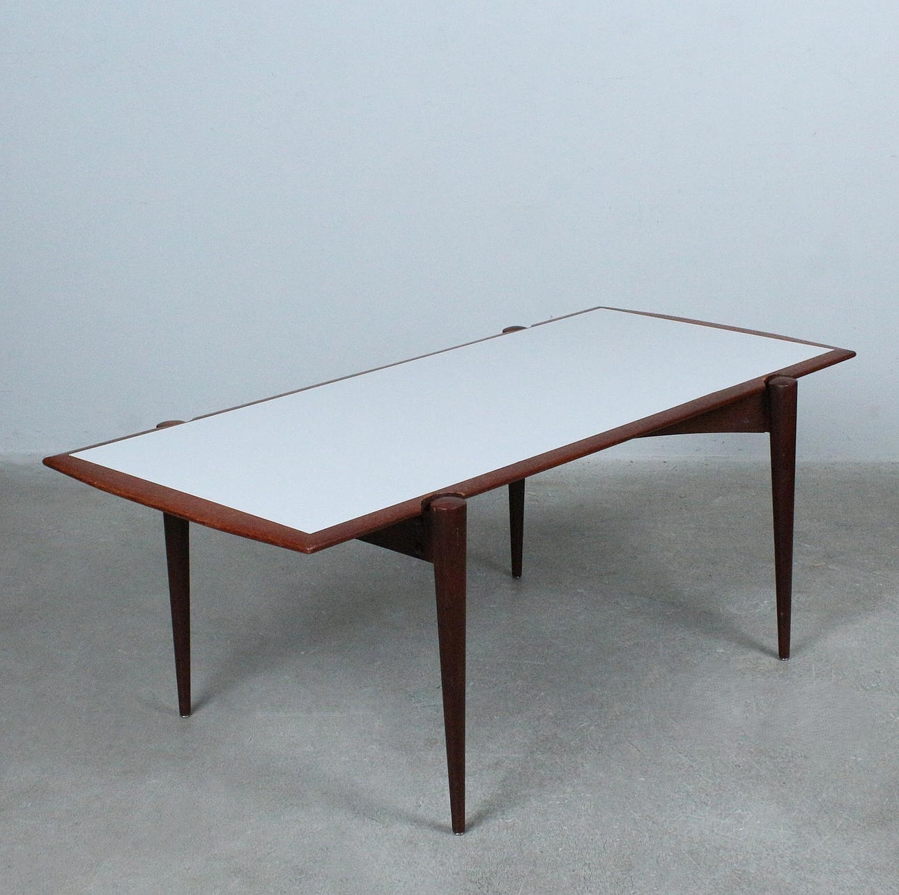 Coffee table/Coffee table with reversible plate, teak, Denmark, 1960s.