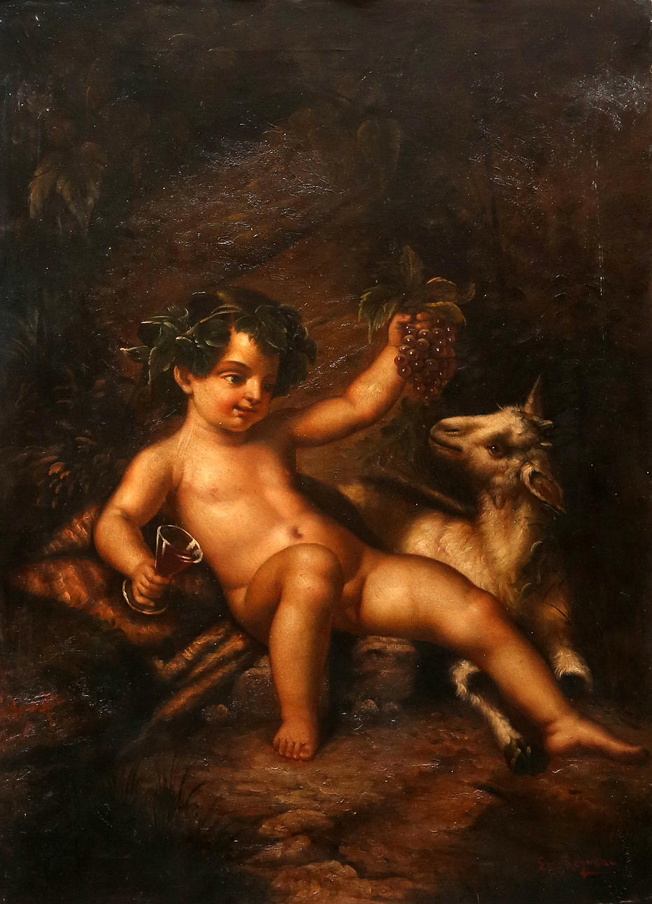 LUÍS REQUENA. Bacchic boy.