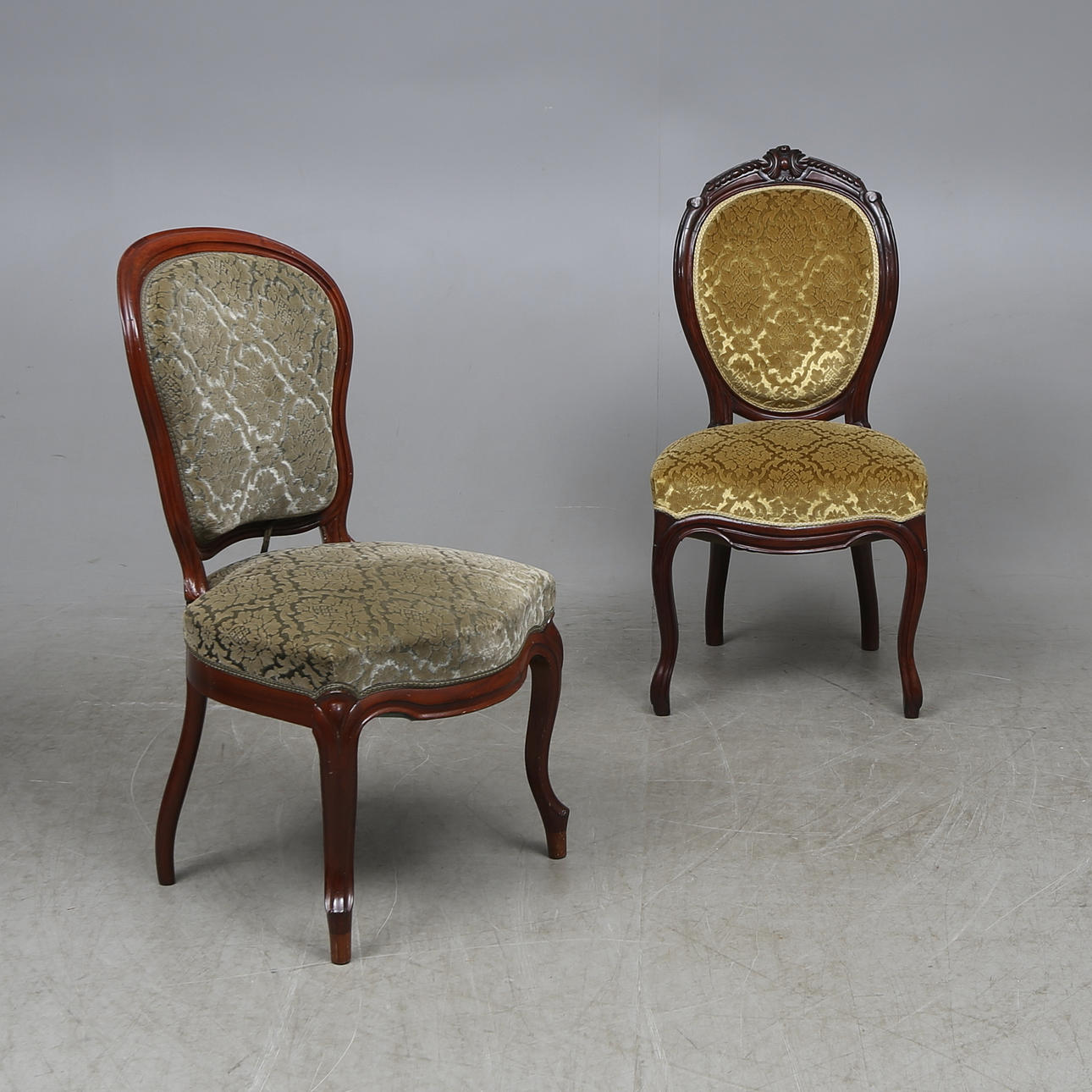 STOLAR, 2 st, nyrokoko, sent 1800-tal.