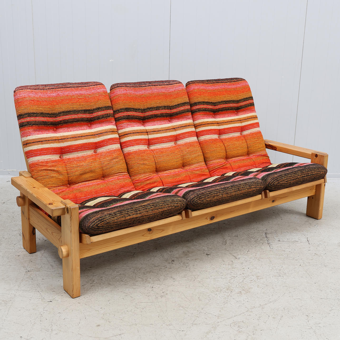 YNGVE EKSTRÖM. Sofa, 3-seater, pine, “Dymling”, Swedese.