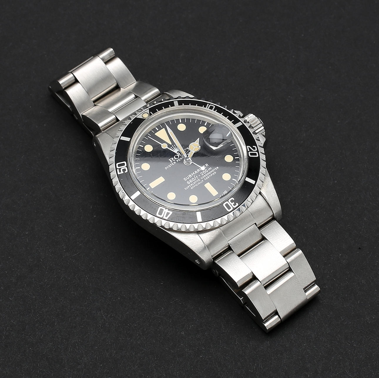 ARMBANDSUR, stål, Rolex Submariner, Chronometre, modell 1680, 1977.