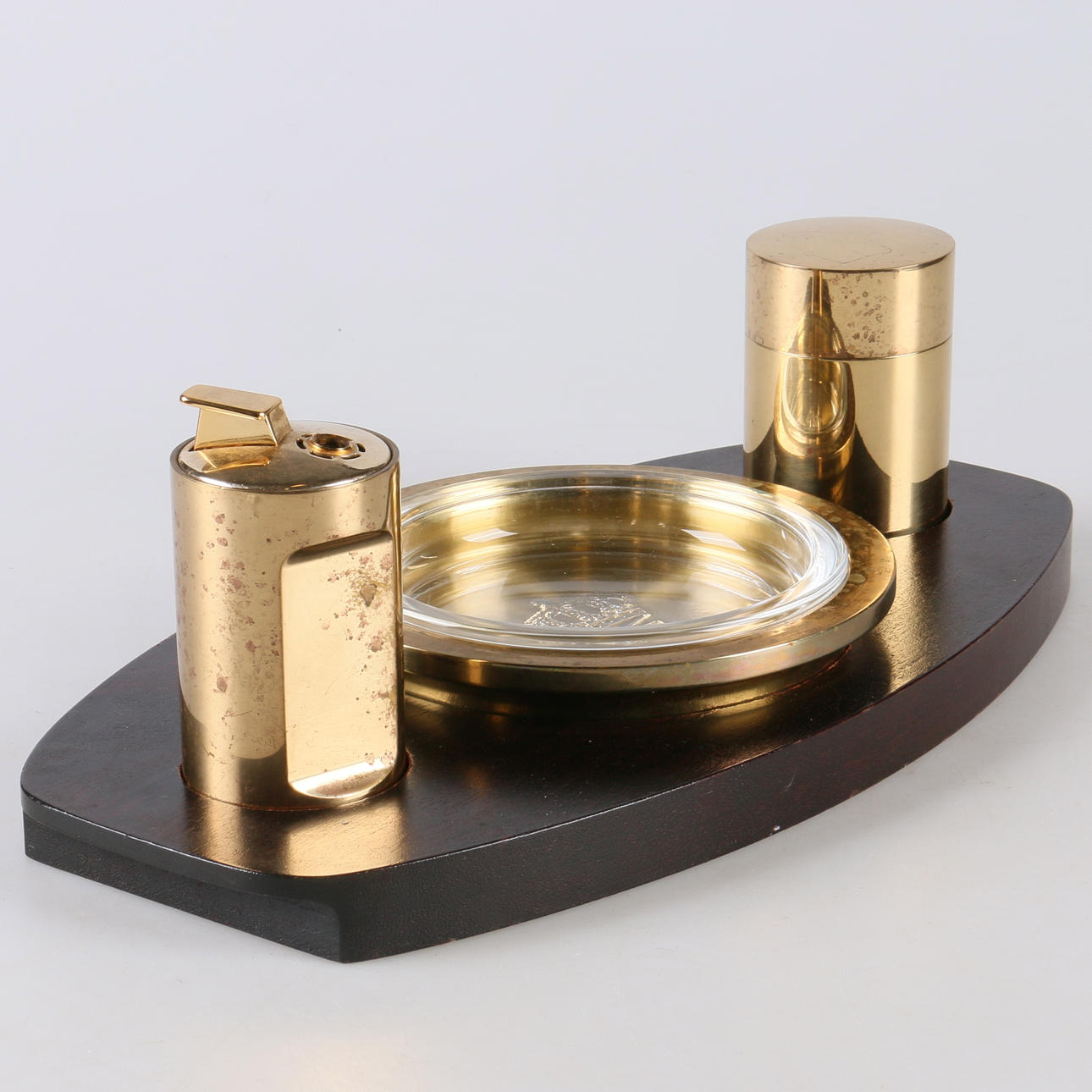 RÖKSET, mässing, 4 delar, Skultuna, 1900-tal.