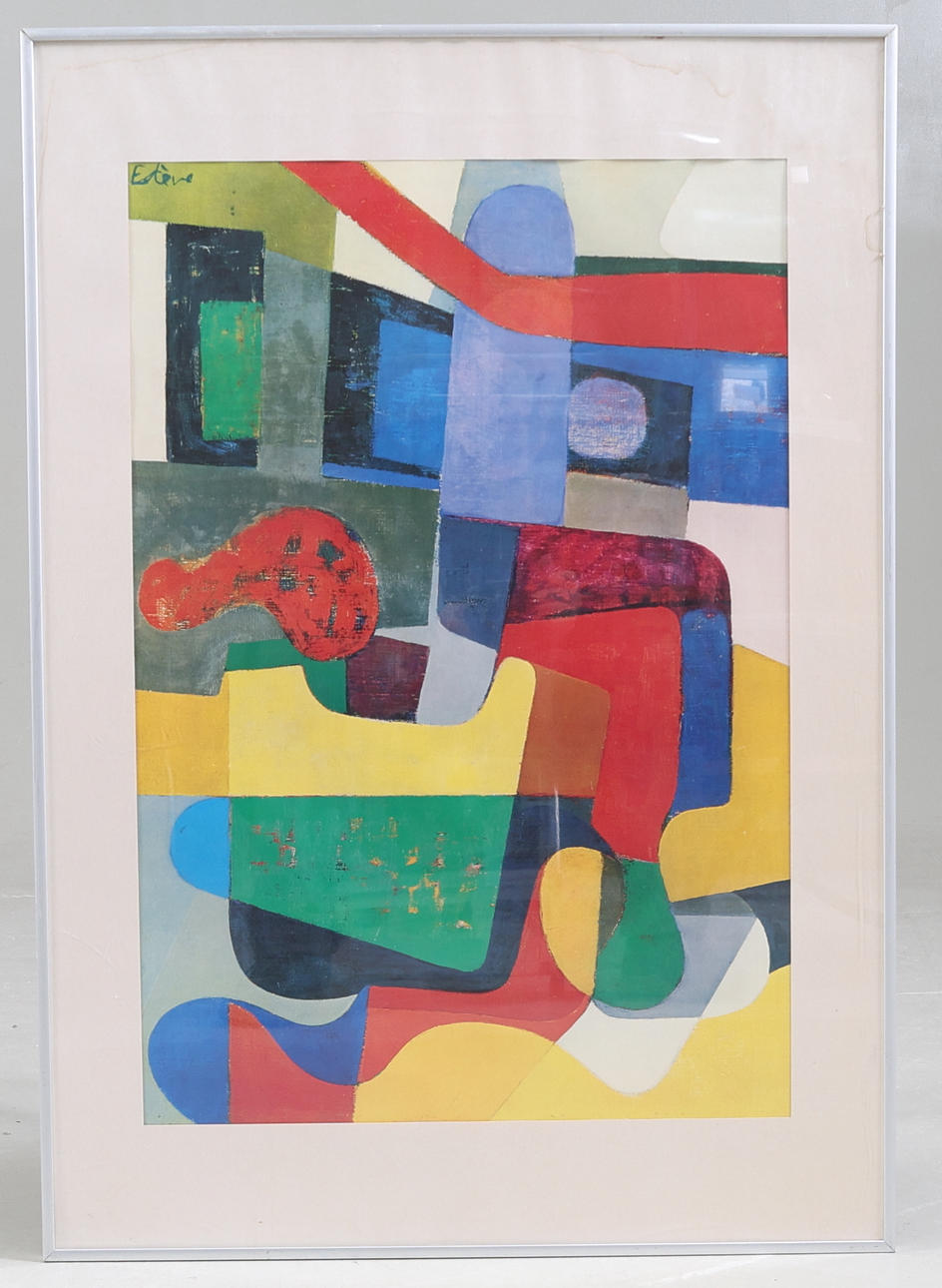 AFTER MAURICE ESTÈVE. Composition, poster, signed in print.