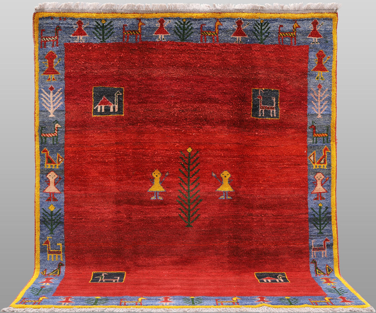ORIENT CARPET. Figural Gabbeh, 253 x 216 cm.