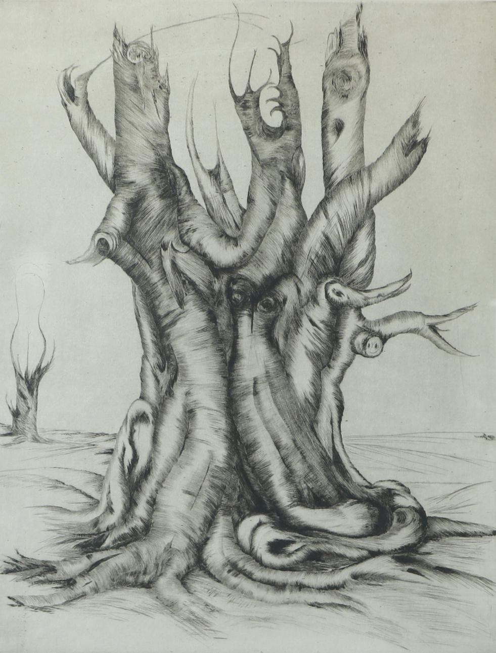 ANNA OLGARD. “Our Poetry”, etching, signed.