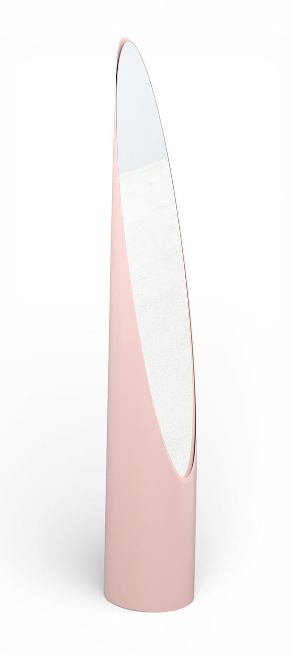 AFTER ROGER LECAL. “Lipstick” standing mirror.