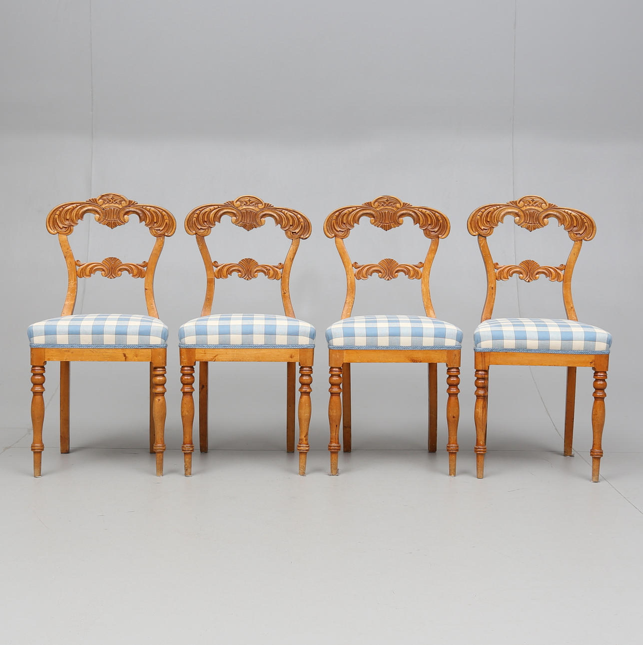 STOLAR, 4 st, senempir, 1800-talets andra hälft.