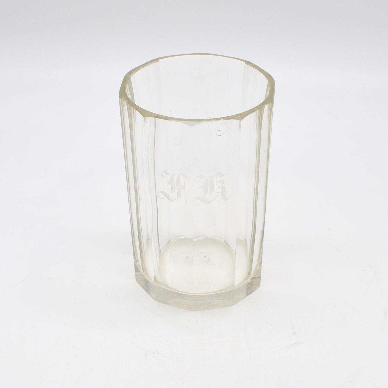 BIEDERMEIER GLASS, INITIALS HK, GERMANY, 19TH CENTURY.