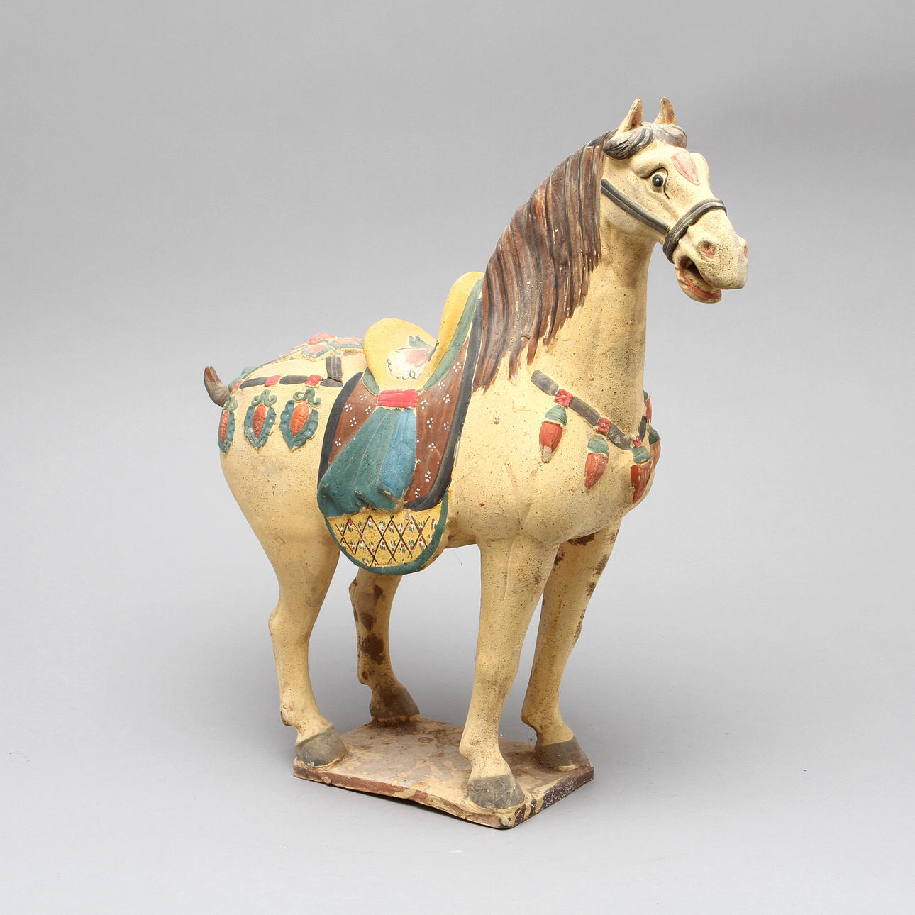 HÄSTFIGUR, lergods, Kina, Tang-stil, 1900-tal.