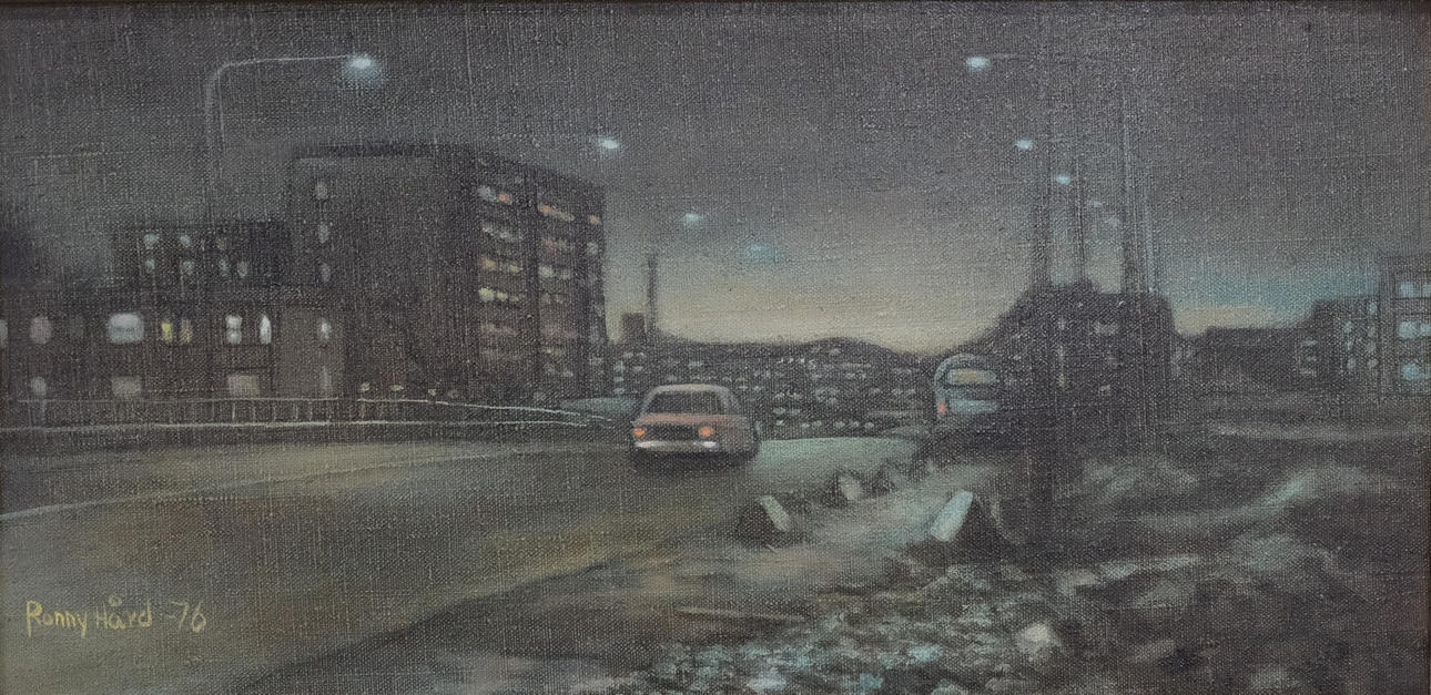RONNY HÅRD. OIL ON CANVAS.