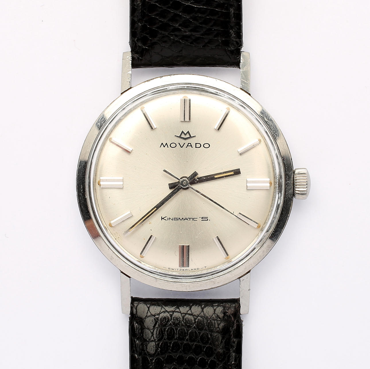 ARMBANDSUR, stål, Movado Kingmatic S, 1900-talets andra hälft.