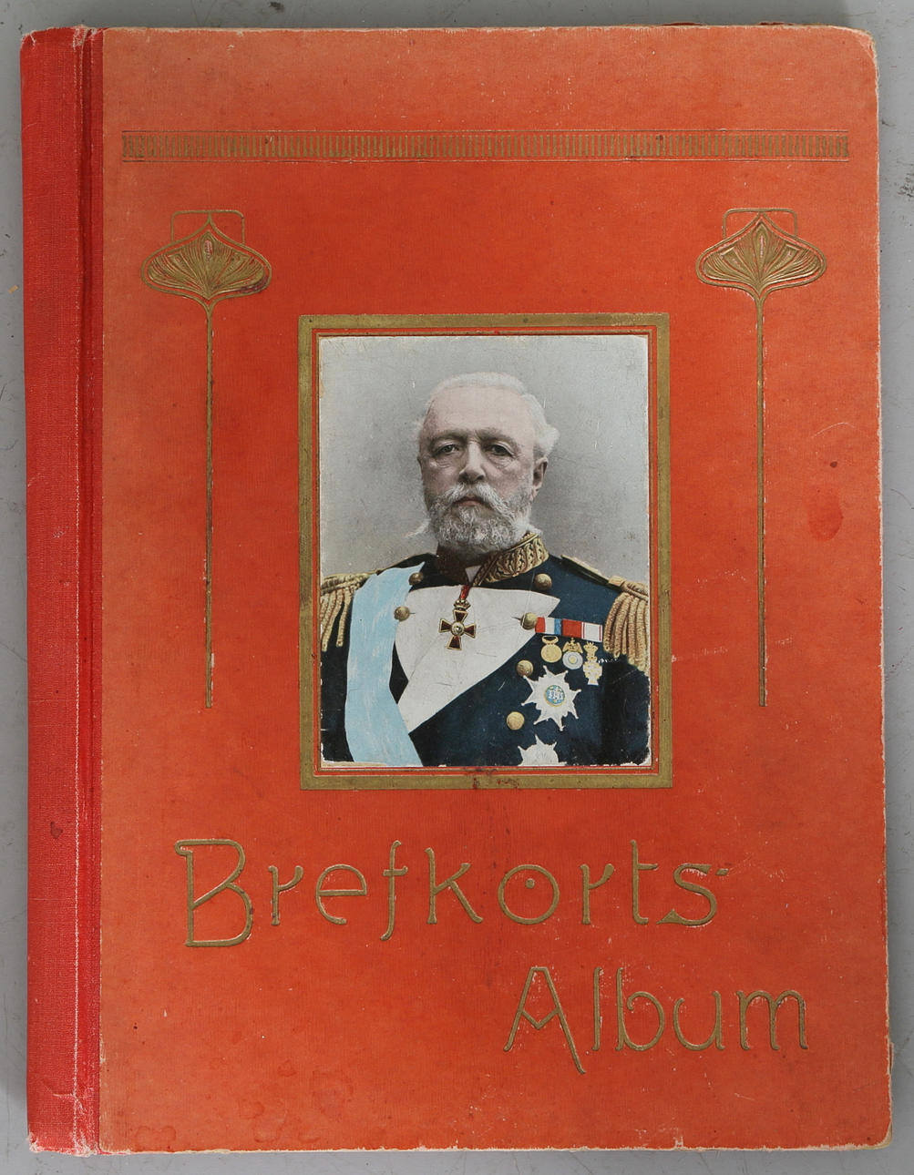 BREFKORTSALBUM med julkort, 1900-talets första hälft.