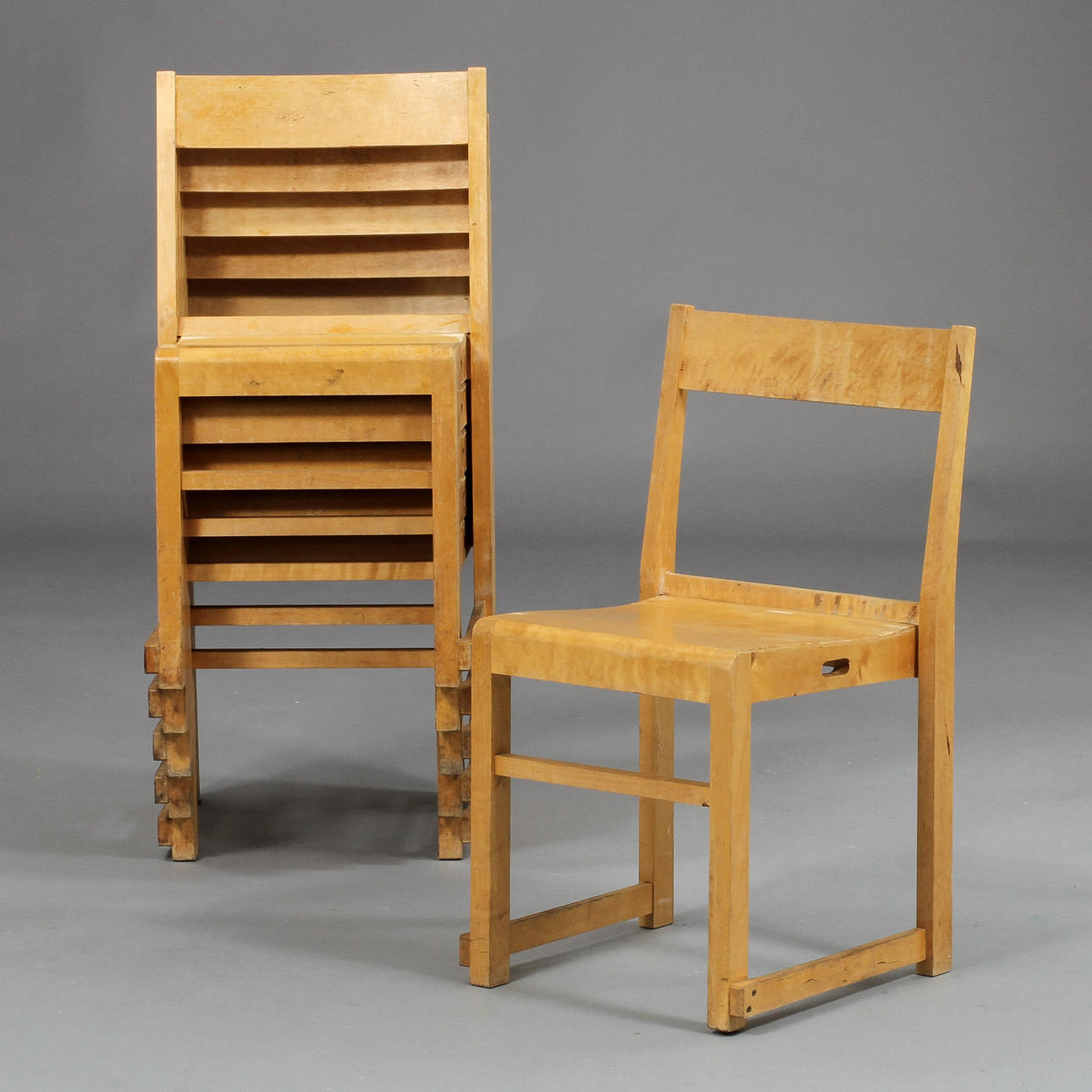 STOLAR, 6st, "Orkesterstolen", Sven Markelius.