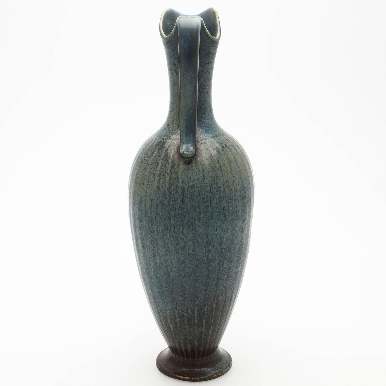 GUNNAR NYLUND. Hänkelvase, glazed stoneware, monogram signed GN