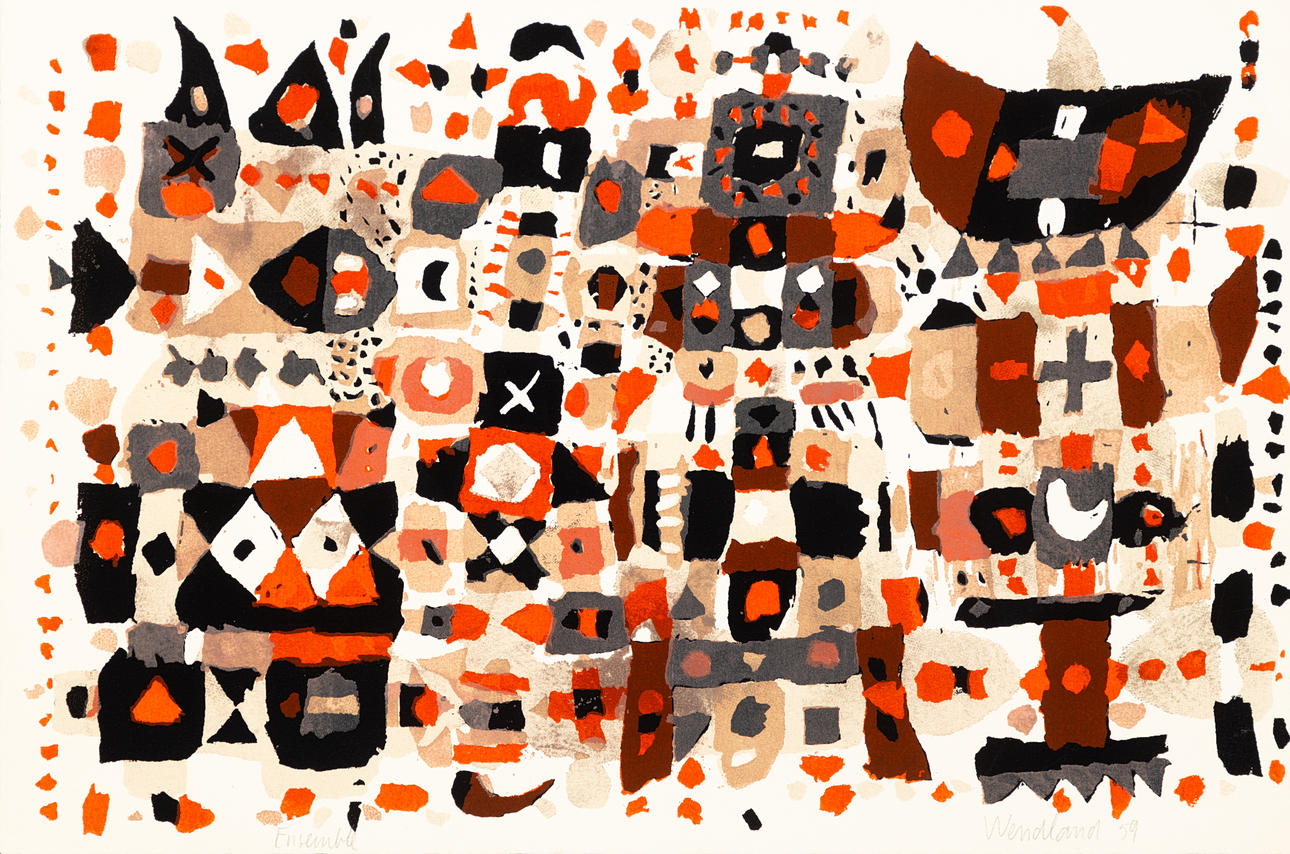 GERHARD WENDLAND (1910-1986). ensemble.