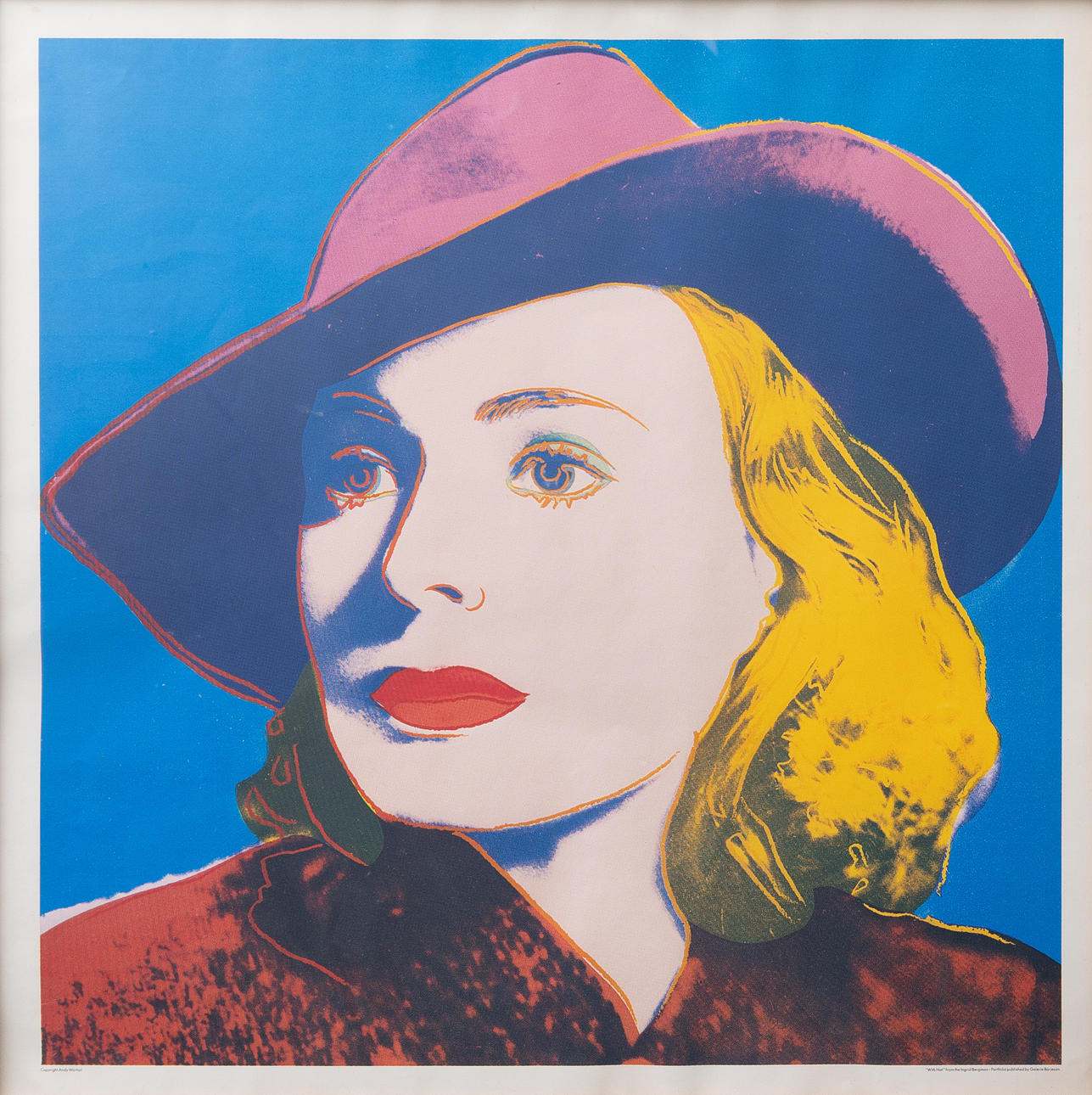 ANDY WARHOL. EFTER. Ingrid Bergman, "With Hat", offsettryck, osignerad.