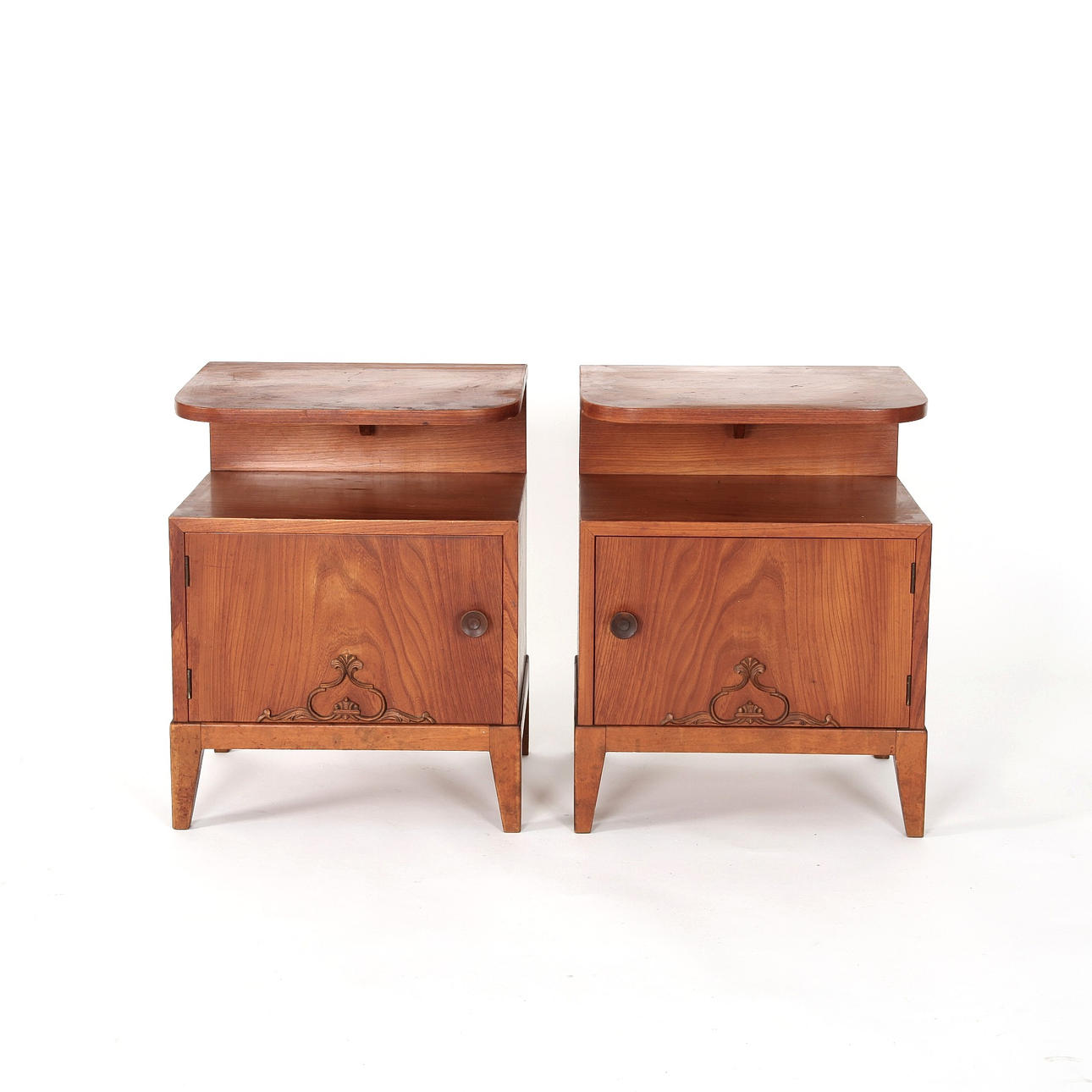 BEDSIDE TABLES, 1 pair, Swedish Modern, 1930/40s.