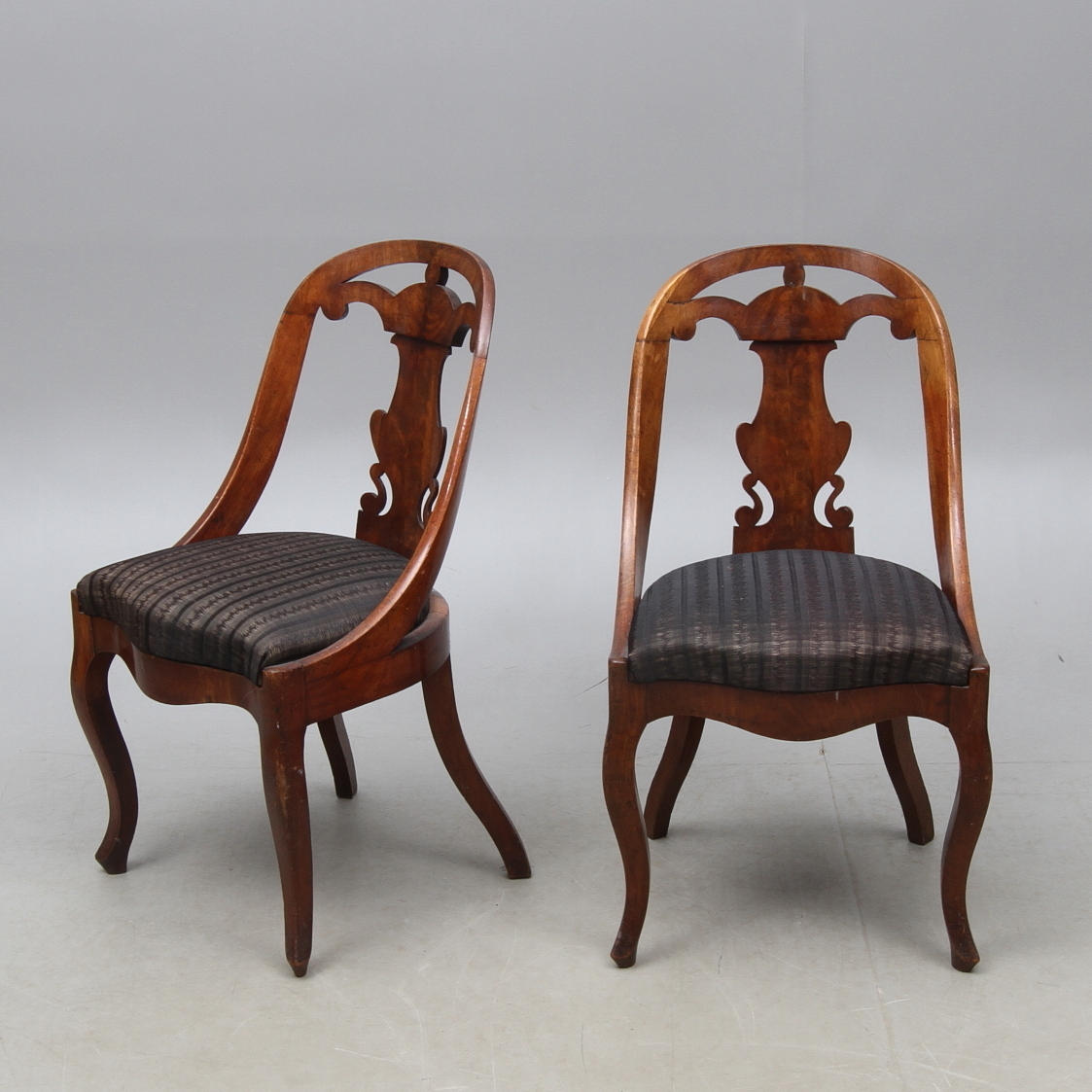 STOLAR, 2 st, sk. Göteborgsstolar, 1800-tal.