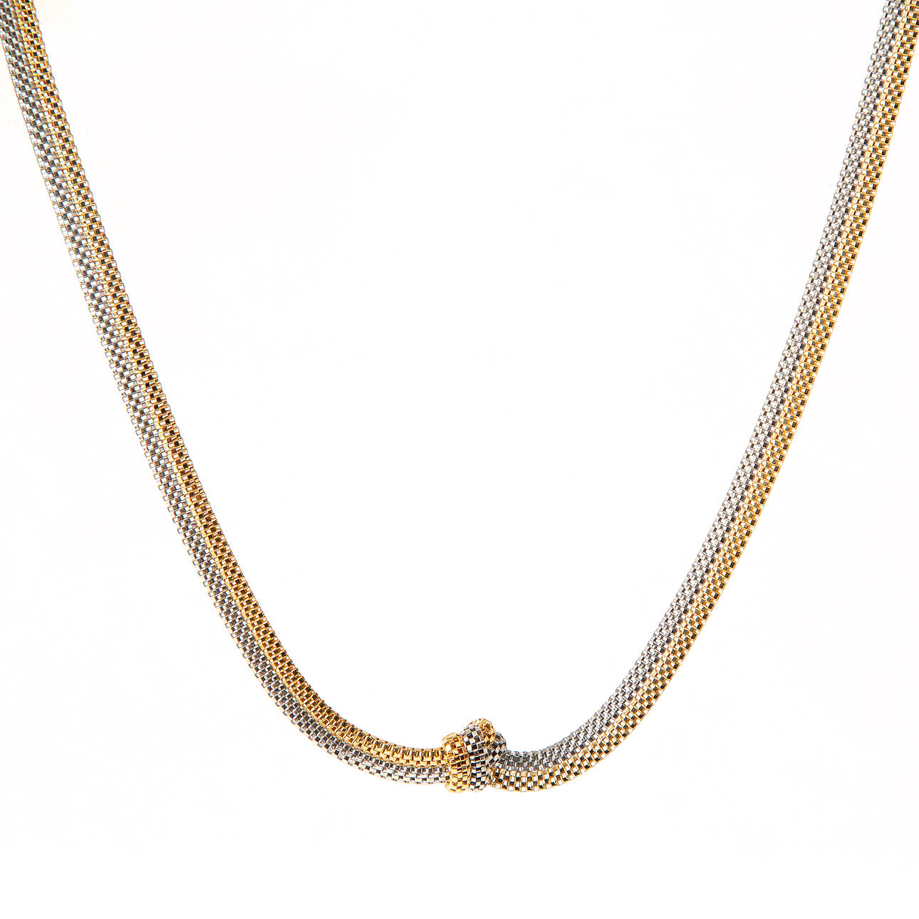 A NECKLACE, 18K two-tone gold.