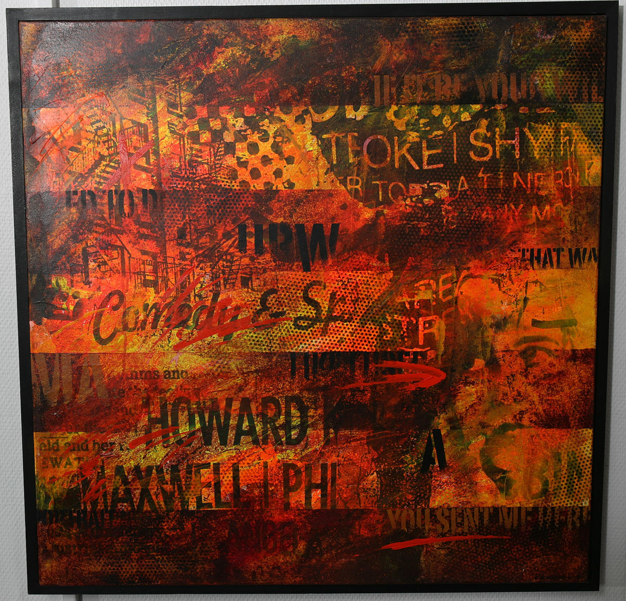 KJELL A NILSSON. Mixed Media, "Tell me again I", signerad K A Nilsson, daterad -13. SÄLJES TILL FÖRMÅN FÖR HUMANISTHJÄLPEN.